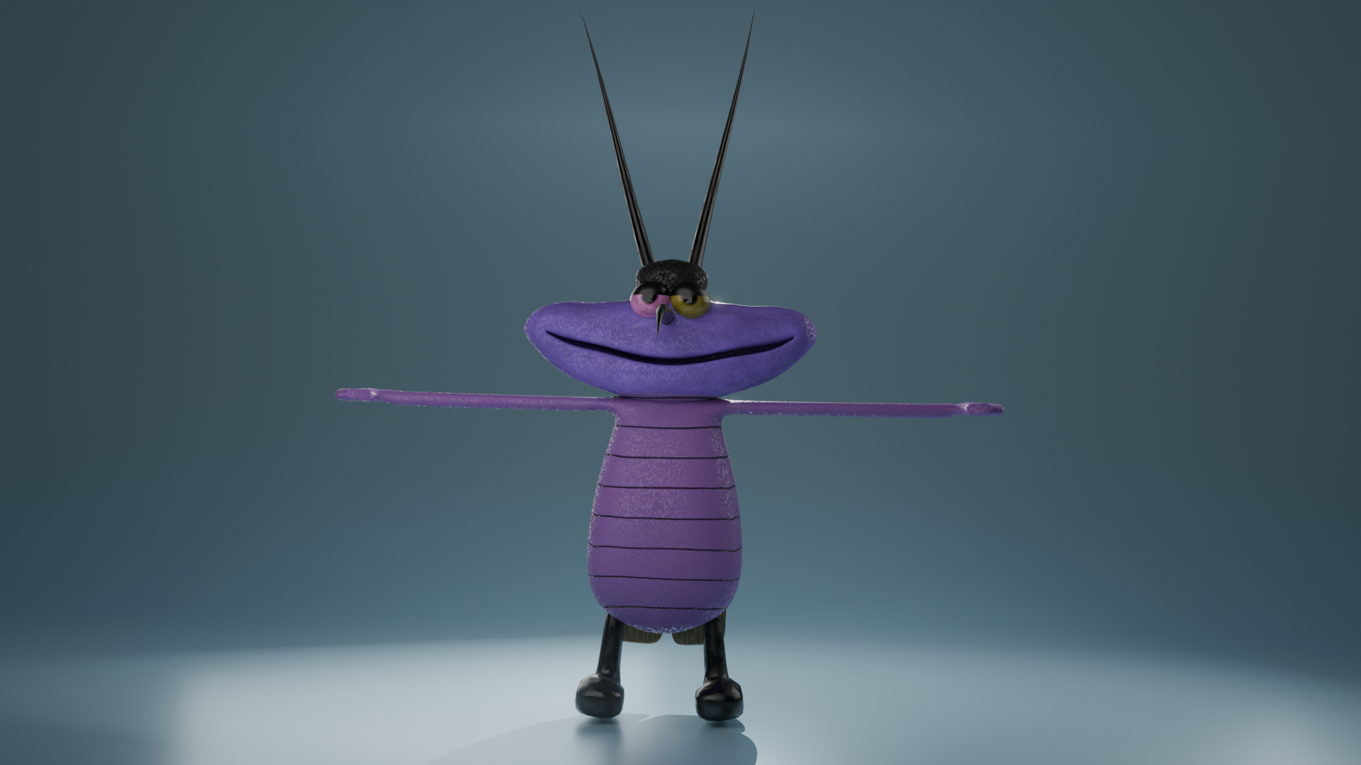 Joey Cockroach (Oggy) 3D Model